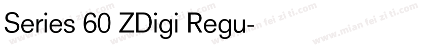 Series 60 ZDigi Regu字体转换